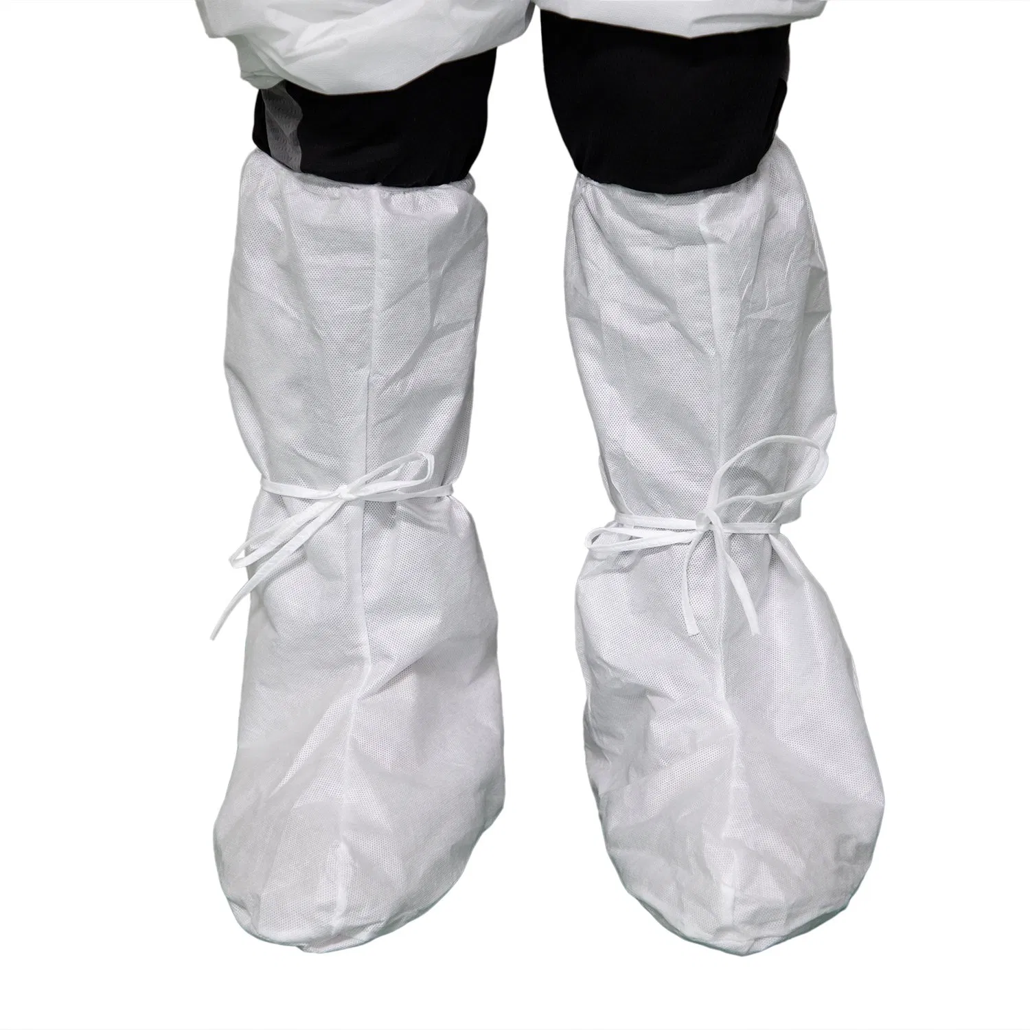 Waterproof Disposable Medical Surgical PP+PE Non-Woven Boot Shoe Cover High-Top Protective Shoe Covers