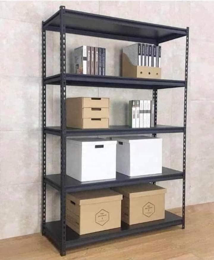 Boltless Adjustable Cold Rolled Steel Frame Corrosion Protection Electrostatic Powder Coating Garage Shelving 5 Layer Shelf Rack