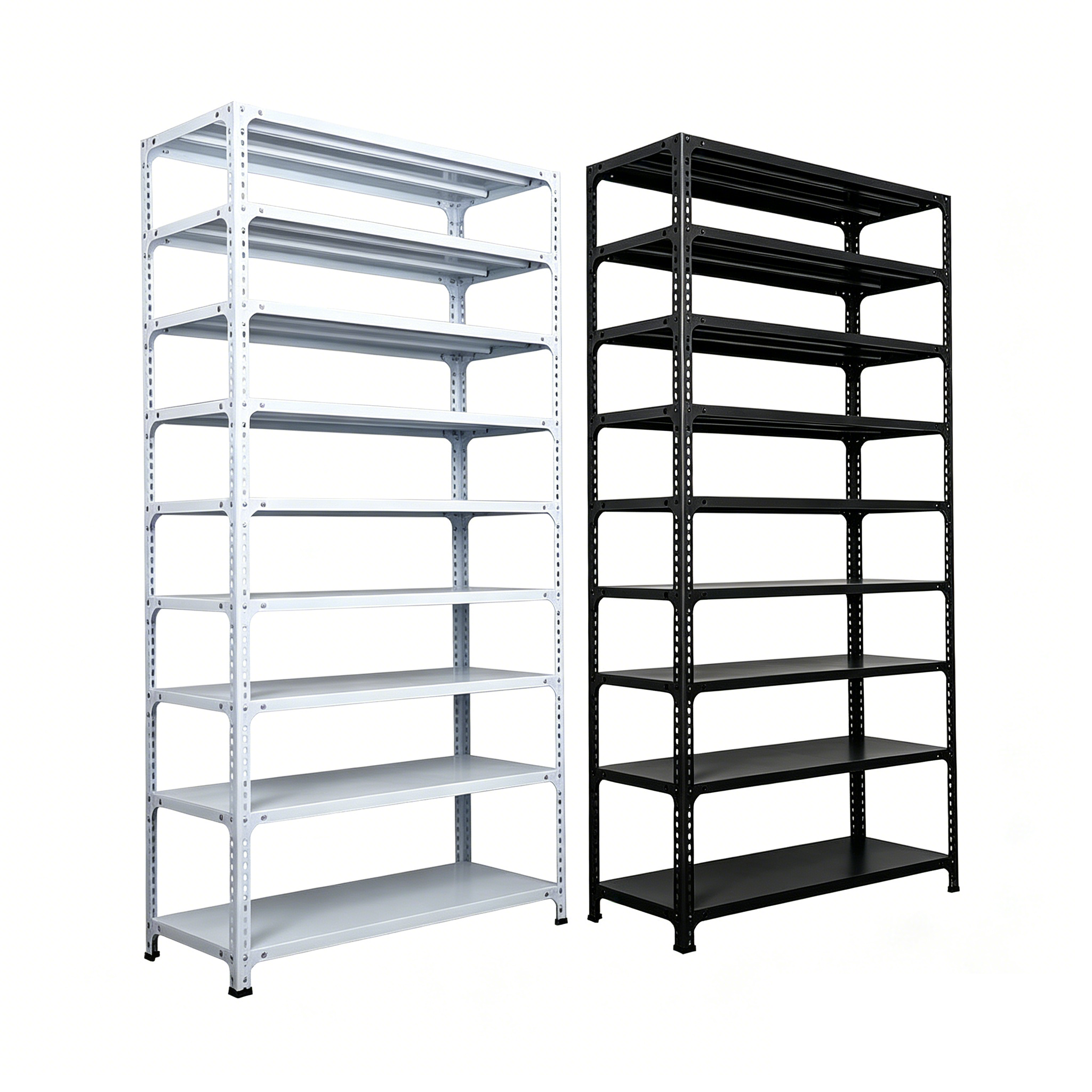 Adjustable Steel 5 Layer Warehouse Rack Shelf Panel with Mounting Holes Durable Corrosion Protection Grey Powder Coated