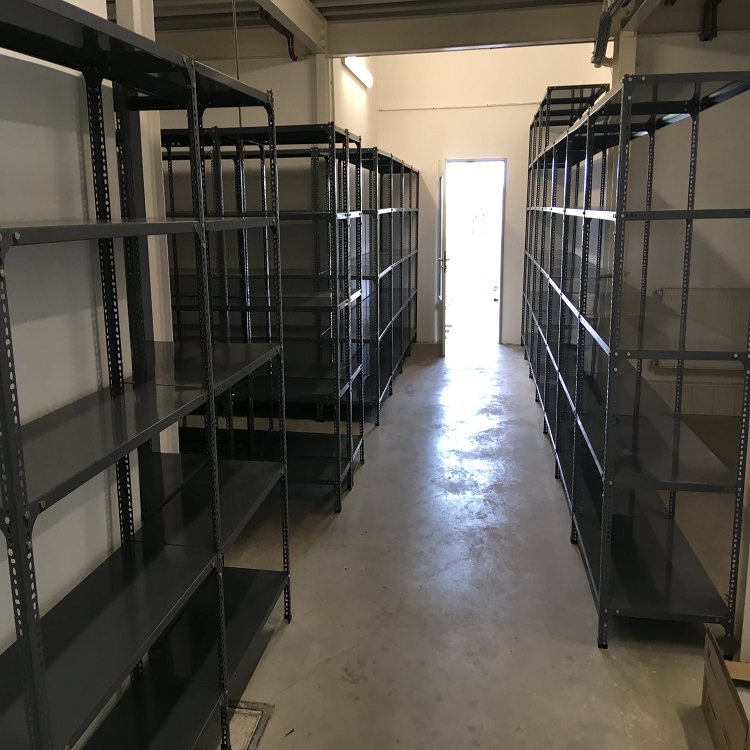 Slotted Angle Steel Shelving Unit Custom Surface Treatment Galvanized/Powder Coated Industrial Warehouse Storage Rack 100kgs+
