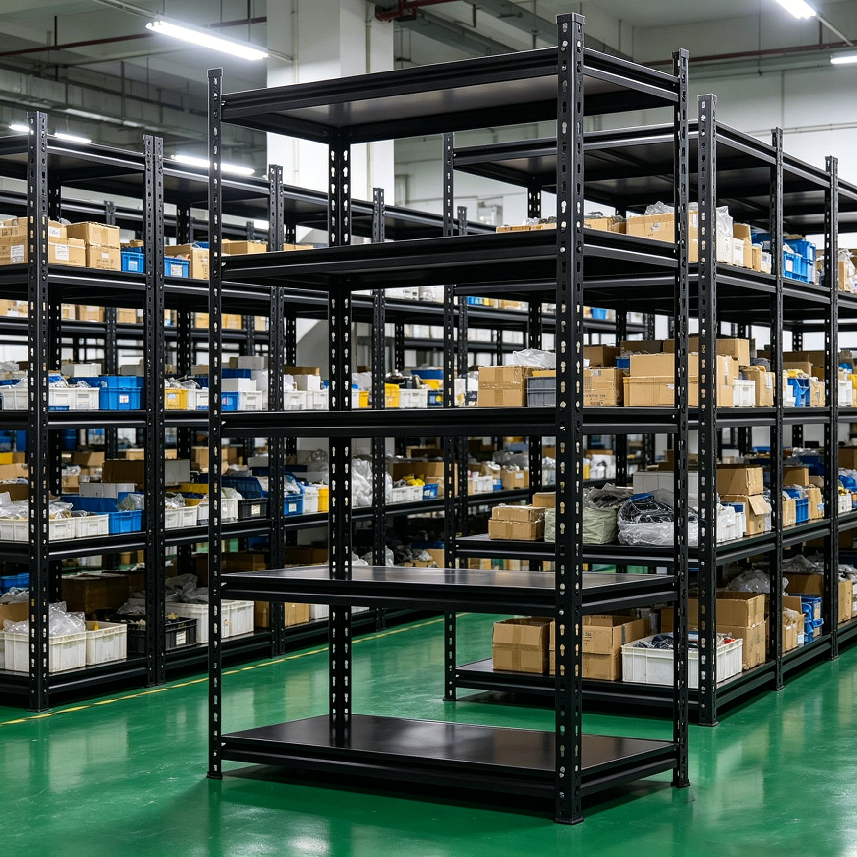 Budget-Friendly 5-Layer Durable Light Duty Boltless Rivet Shelving Adjustable Steel Storage Shelf for Warehouse & Office
