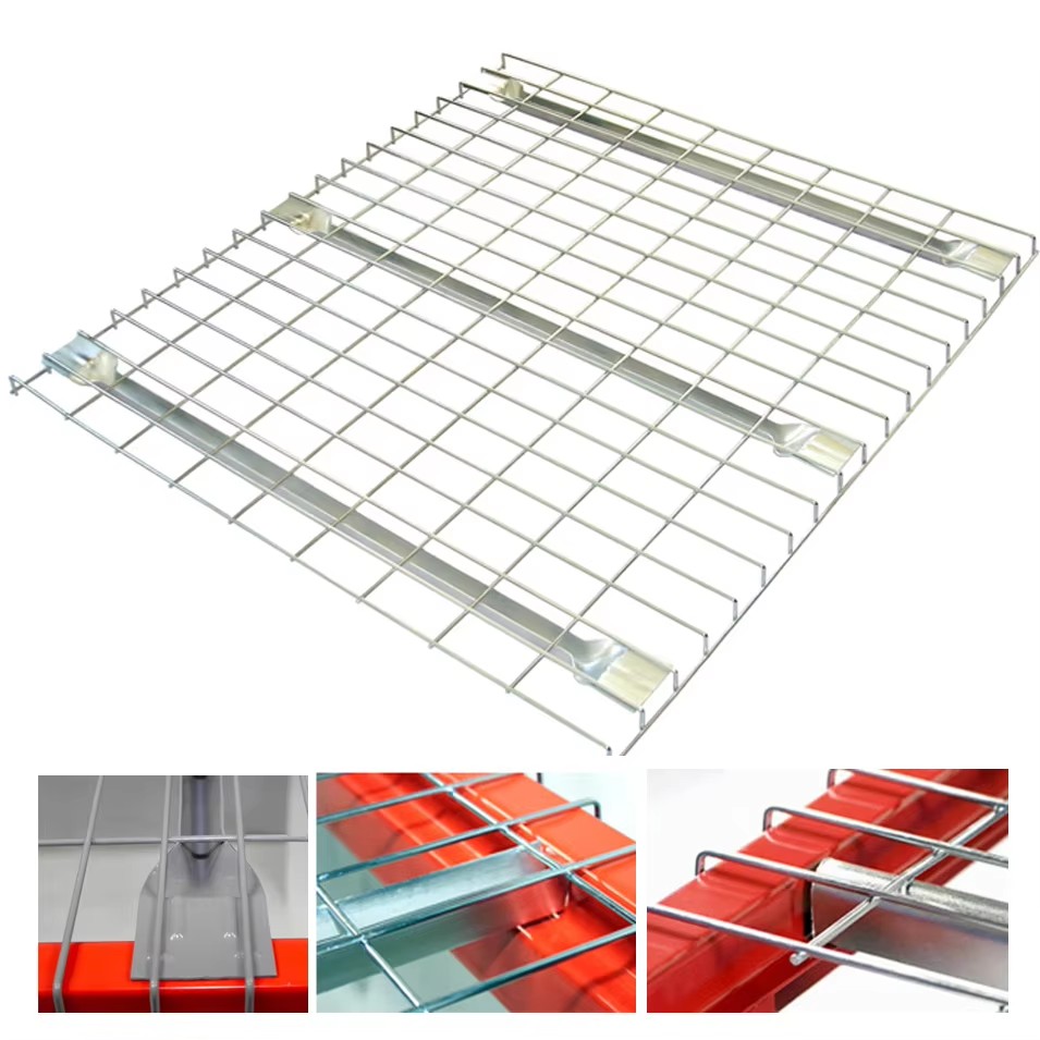 Alirack Multi-Level Corrosion Protection Durable Galvanized Steel Wire Mesh Shelf 50x50mm/50x100mm Mesh Grid Standard Wire