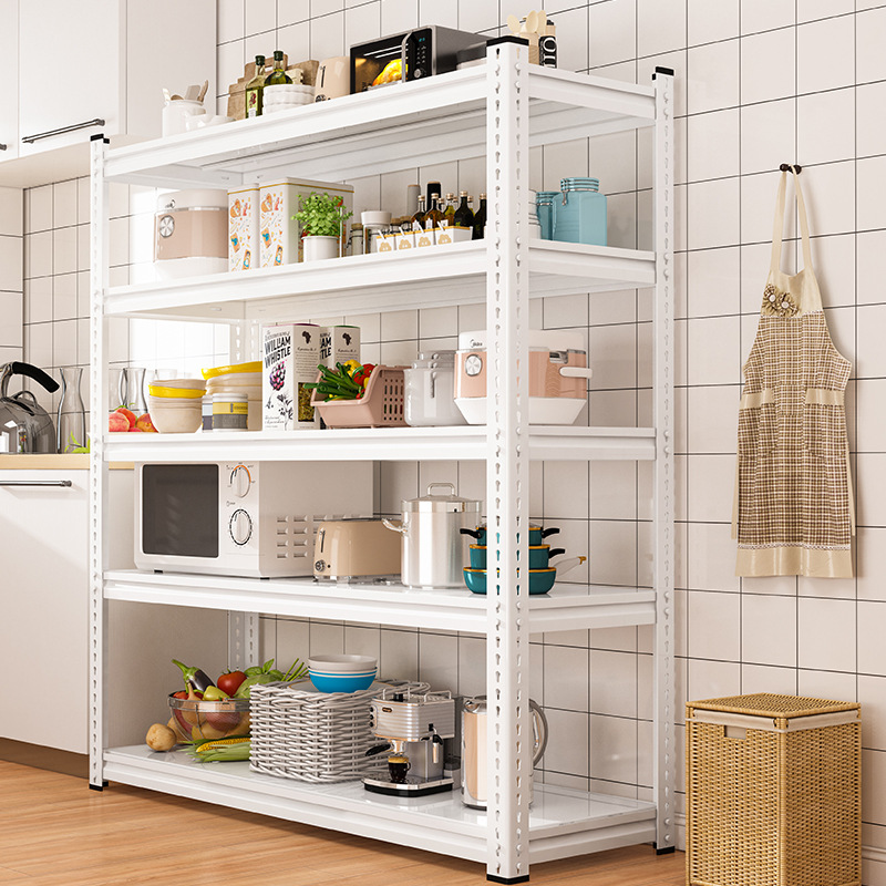 Steel Metal 5-Tier Boltless Rivet Shelving Corrosion Protected Powder Coated Garage Racking Storage Shelves Easy Installation