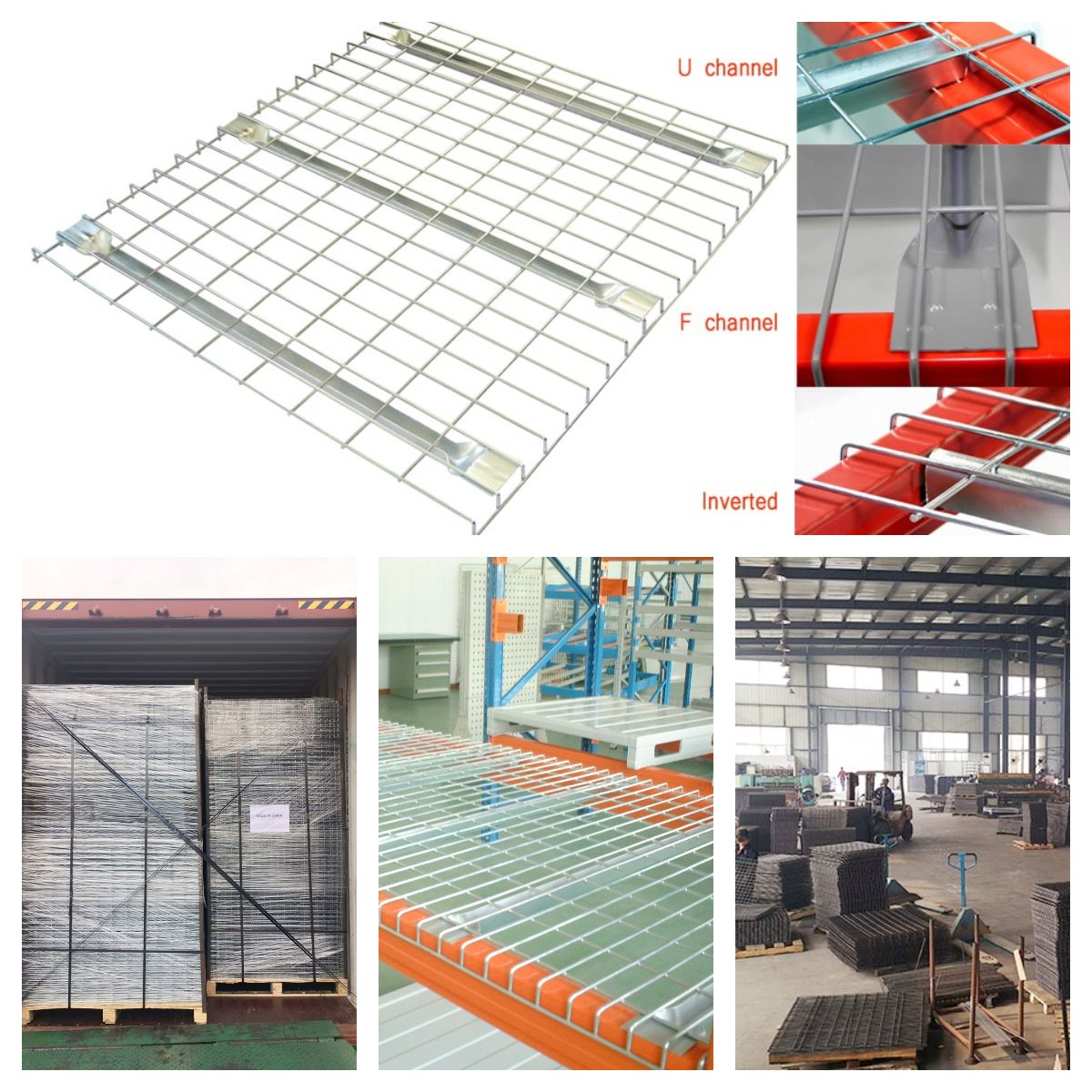 Heavy Gauge Steel Welded Wire Mesh Corrosion-Resistant DECKING Galvanized for RACKING and SHELVING