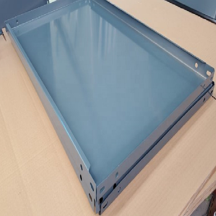 Iron Slotted Angle Steel 5 Layer Multi-Level Warehouse Shelf Corrosion Protection Boltless Storage Rack with 100kg+ Capacity