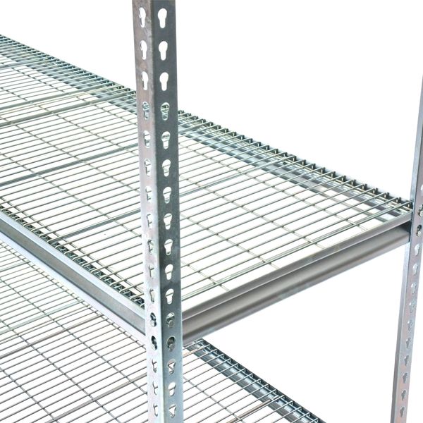 5 Tier Light Duty Boltless Rivet Steel Shelving Unit with Durable Construction for Small Business Storage & Organization
