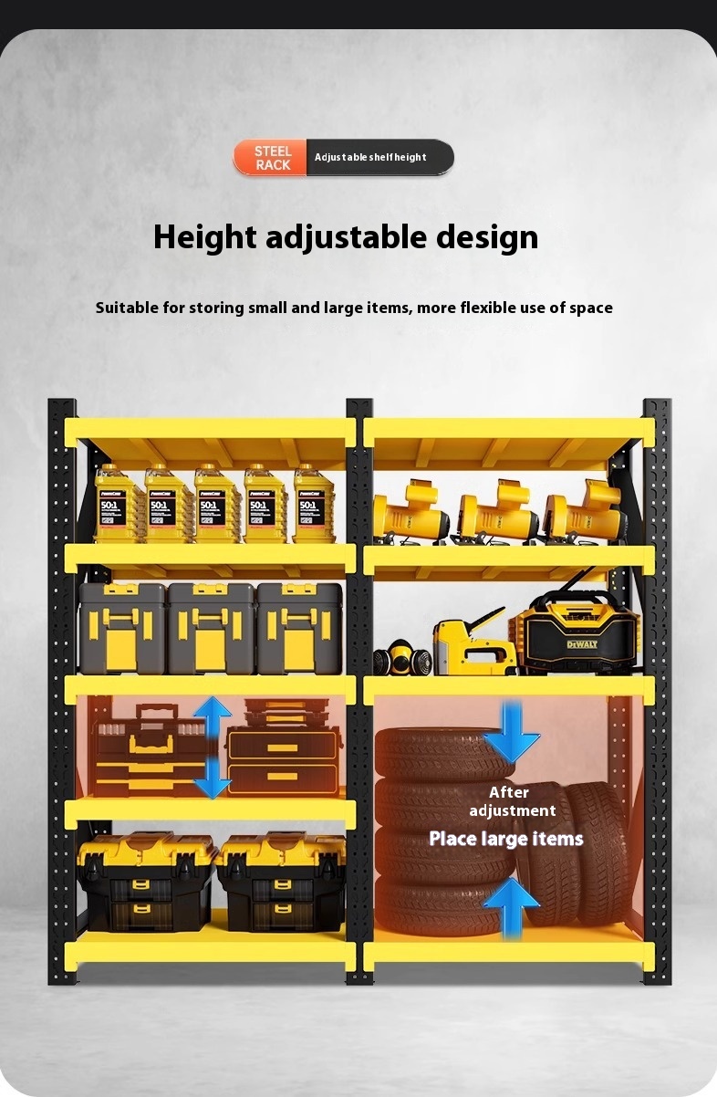Super Heavy-Duty Metal 4-Layer Powder Coated Corrosion Protection Storage Rack