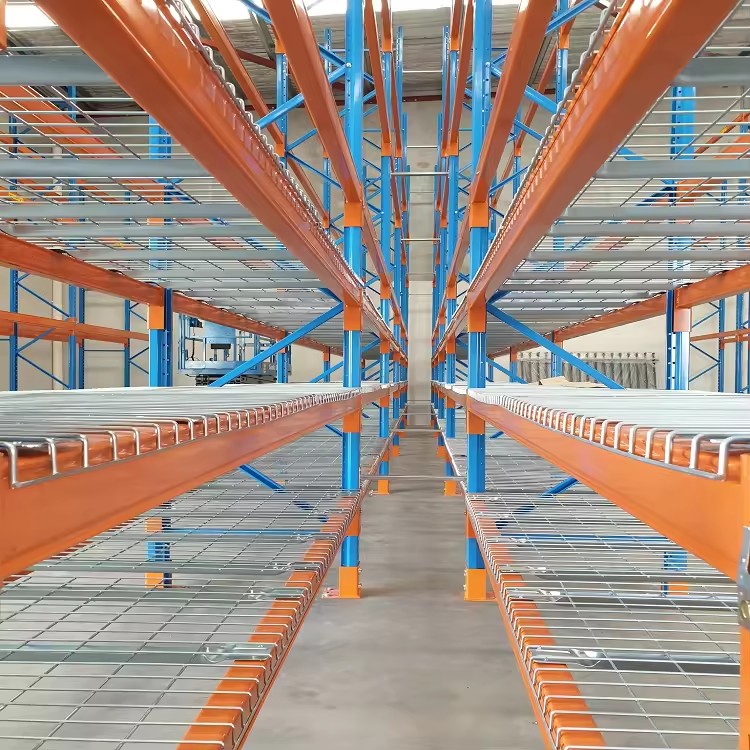 Zinc Galvanized Standard Waterfall Edge Wire Mesh Decking for Warehouse Storage Pallet Racking Mesh Grid Wire