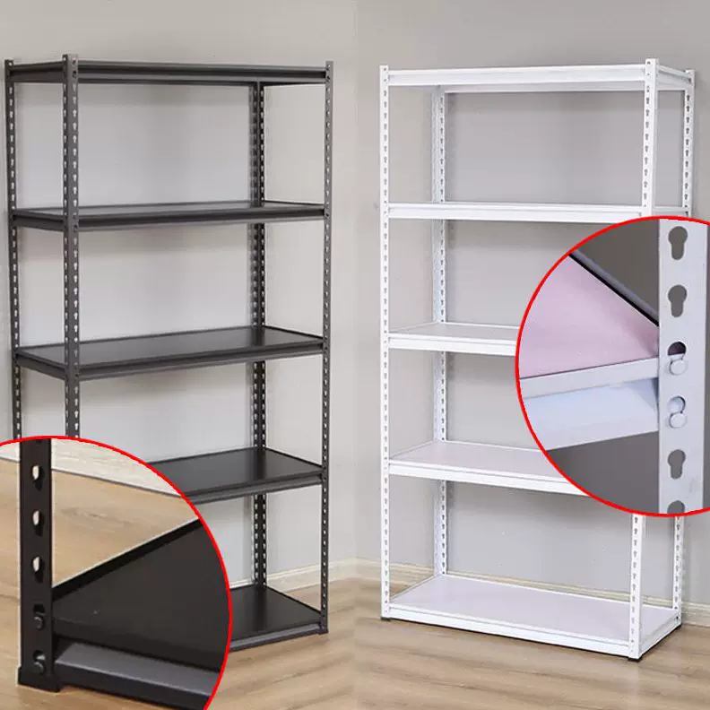 Light Duty Slotted Angle Iron Shelf Boltless Rivet Rack for Stacking Goods in Warehouse