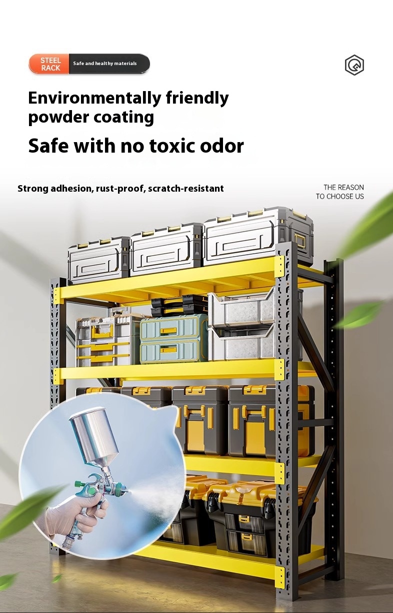 Super Heavy-Duty Metal 4-Layer Powder Coated Corrosion Protection Storage Rack