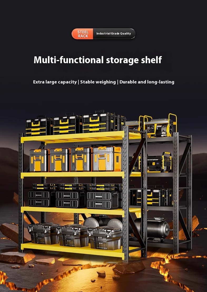 Super Heavy-Duty Metal 4-Layer Powder Coated Corrosion Protection Storage Rack