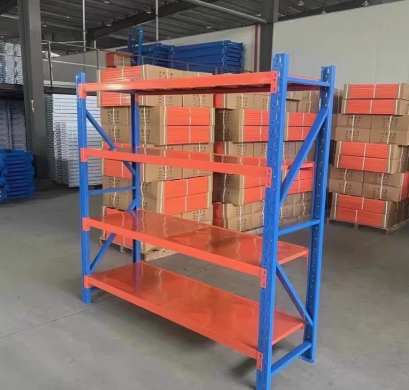 Warehouse Steel Selective Pallet Rack Adjustable Shelf Unit 200-500kg Capacity Electrostatic Powder Coated Corrosion Protection