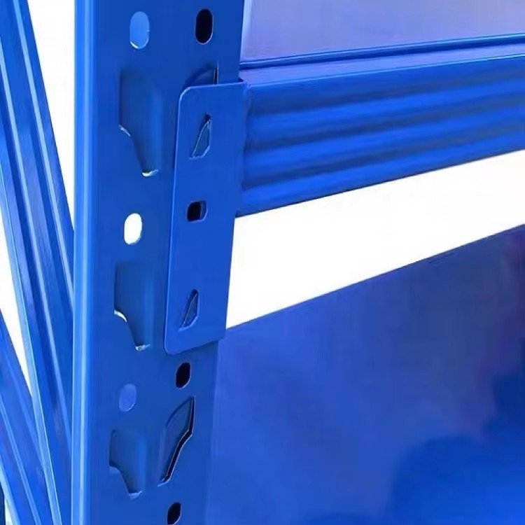 4-Layer Boltless Metal Anti-Rust Electrostatic Powder Coated Durable Warehouse Rack for Commercial & Household Use