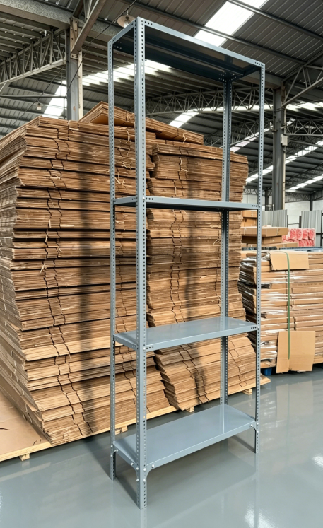 Anti-Rust Corrosion Protection Durable Adjustable 5 Layer Steel Powder Coated 100kg+ Capacity Freestanding Racking Shelf Rack