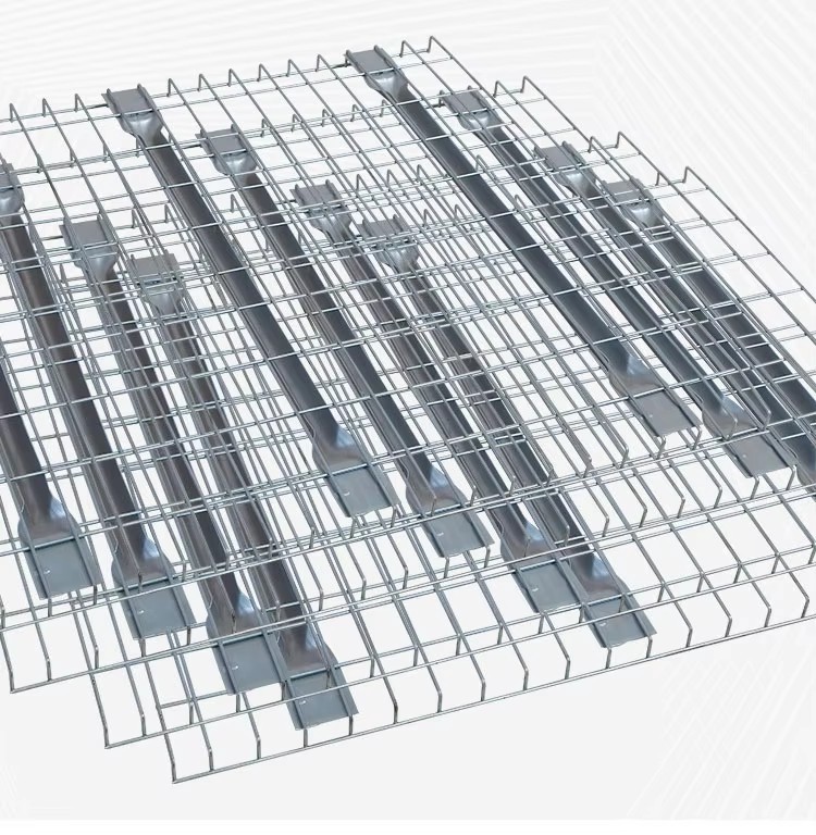 Galvanized Multi-Level Wire Mesh Decking Corrosion Protection Heavy-Duty Load Capacity Alirack Brand 50x50mm Mesh Grid for