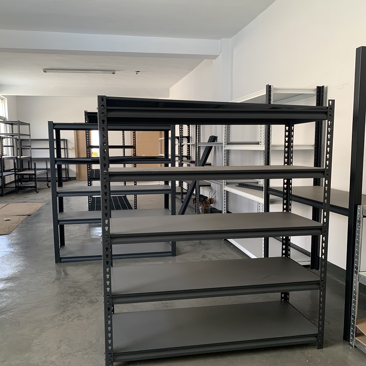 Light Duty Slotted Angle Iron Shelf Boltless Rivet Rack for Stacking Goods in Warehouse