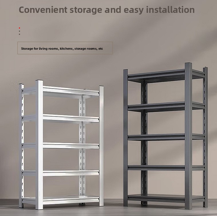 Boltless Cold Rolled Steel 5 Layer Adjustable Durable Anti-Rust Powder Coated Warehouse & Supermarket Shelving Storage Rack