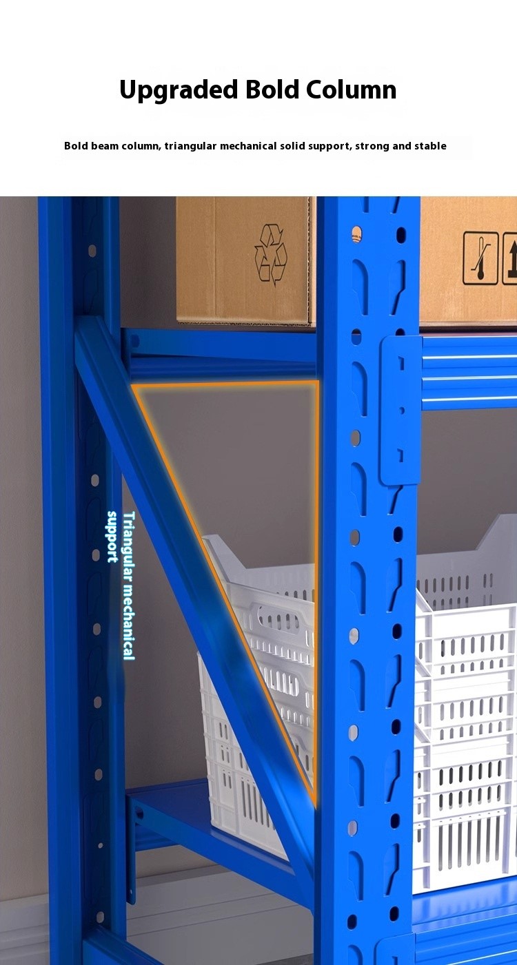 Adjustable 4 Layer Steel Warehouse Shelves Pallet Racking Corrosion Protected Space-Optimized Shelving System 200-500kg Capacity