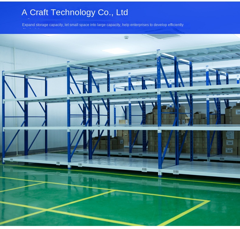 Adjustable 4-Layer 200 500KG Medium Duty Metal Powder Coated Freestanding Warehouse Storage Racks with Corrosion Protection