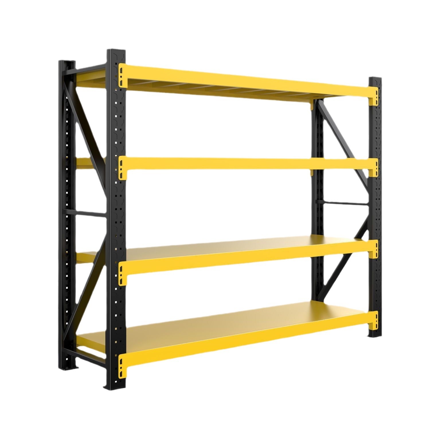 Thickened Multi-Layer Metal Heavy Duty Storage Rack for Home Supermarket Garage Corrosion Protection Powder Coated Finish