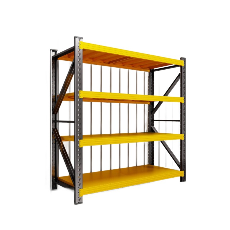 Multi-Layer Medium Storage Shelving Iron Rack Corrosion Protection Powder Coated for Warehouse 5 Steel Storage Shelf Balcony