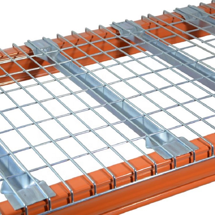 Galvanized Multi-Level Wire Mesh Panel Corrosion Protection High Capacity 50x50mm Mesh Grid for Warehouse Racking Systems