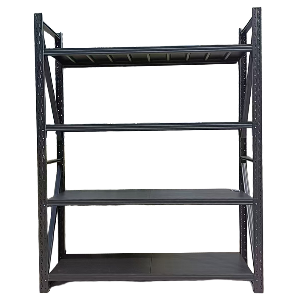 Steel Multi-Level Storage Shelves Warehouse Shelving with Corrosion Protection and Space Saving 200/300kg Loading Capacity