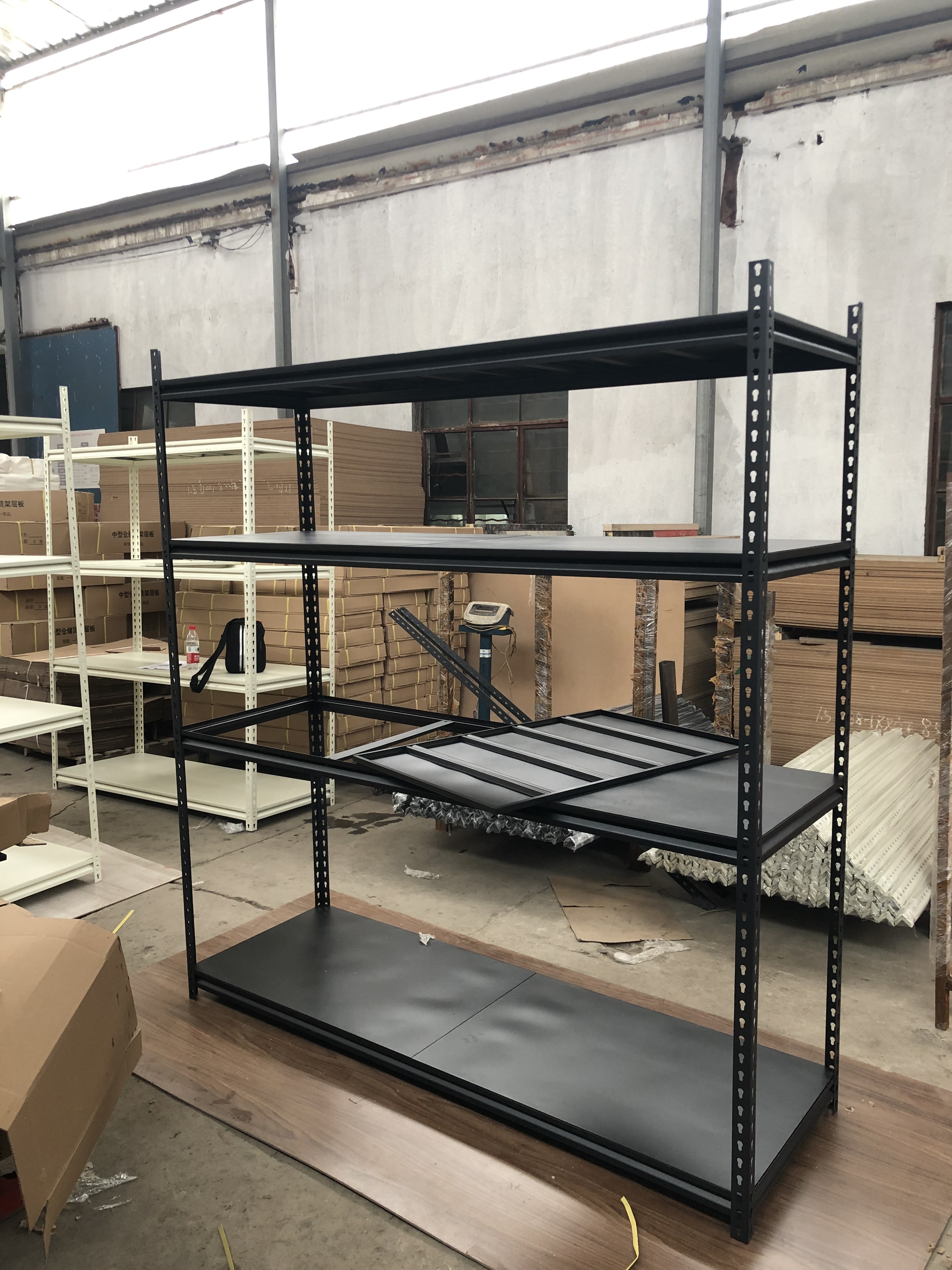 Quick Assembly 5-Layer Durable Light Duty Boltless Rivet Shelving Anti-Rust Steel Corrosion Protection Garage Storage Shelves