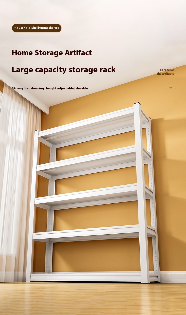 Conceal Upright Boltless Rivet Shelving Rack with 5 Layer Durable Steel Panel Corrosion Protection