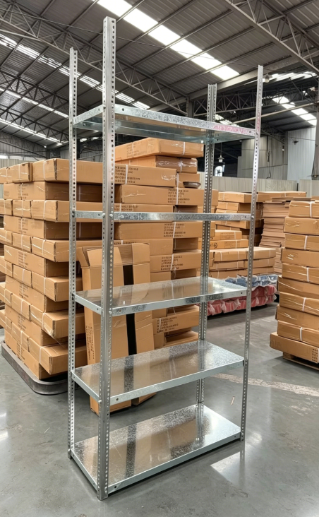 Anti-Rust Corrosion Protection Durable Adjustable 5 Layer Steel Powder Coated 100kg+ Capacity Freestanding Racking Shelf Rack