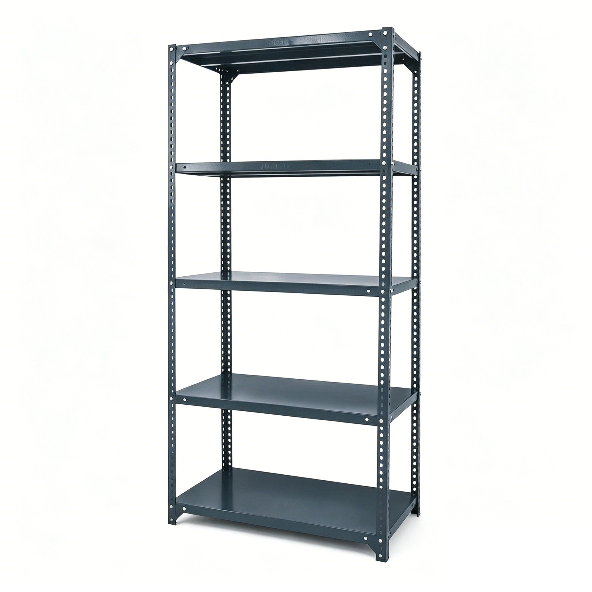 Anti-Rust Corrosion Protection Durable 5 Layer Steel Storage Racking Warehouse Shelf Slotted Angle Rack Metal Storage Display