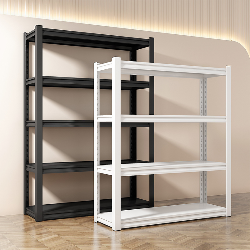 Conceal Upright Boltless Rivet Shelving 5 Layer Durable Corrosion Protection Anti-Rust Cold Rolled Steel Panel Slotted Rack