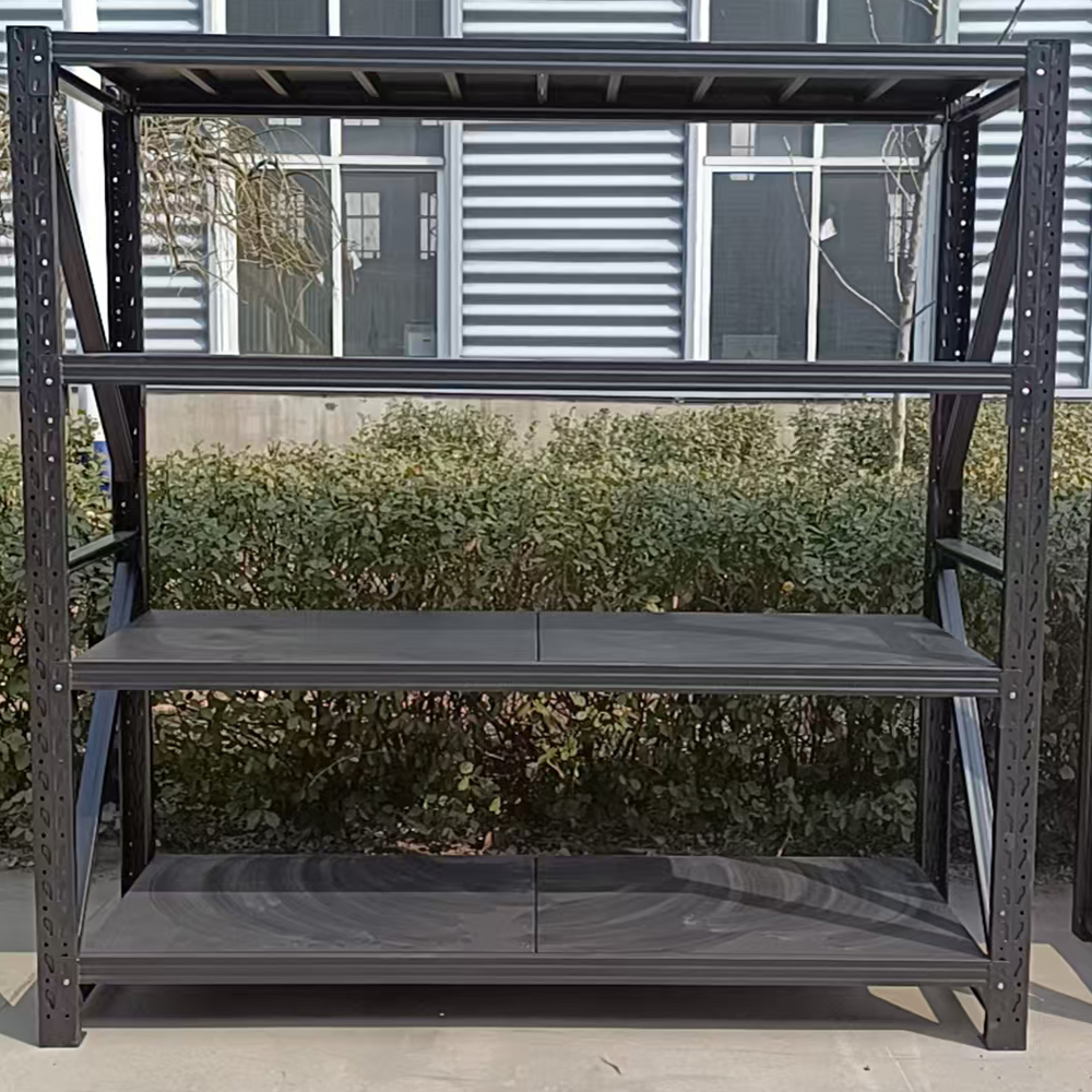 Adjustable Medium Duty Steel Corrosion-Resistant Powder Coated Shelving Storage Rack for Warehouse and Factory