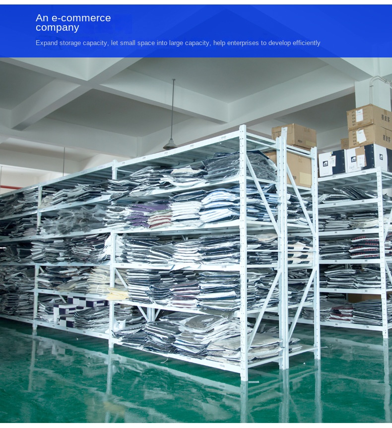 Adjustable 4-Layer 200 500KG Medium Duty Metal Powder Coated Freestanding Warehouse Storage Racks with Corrosion Protection
