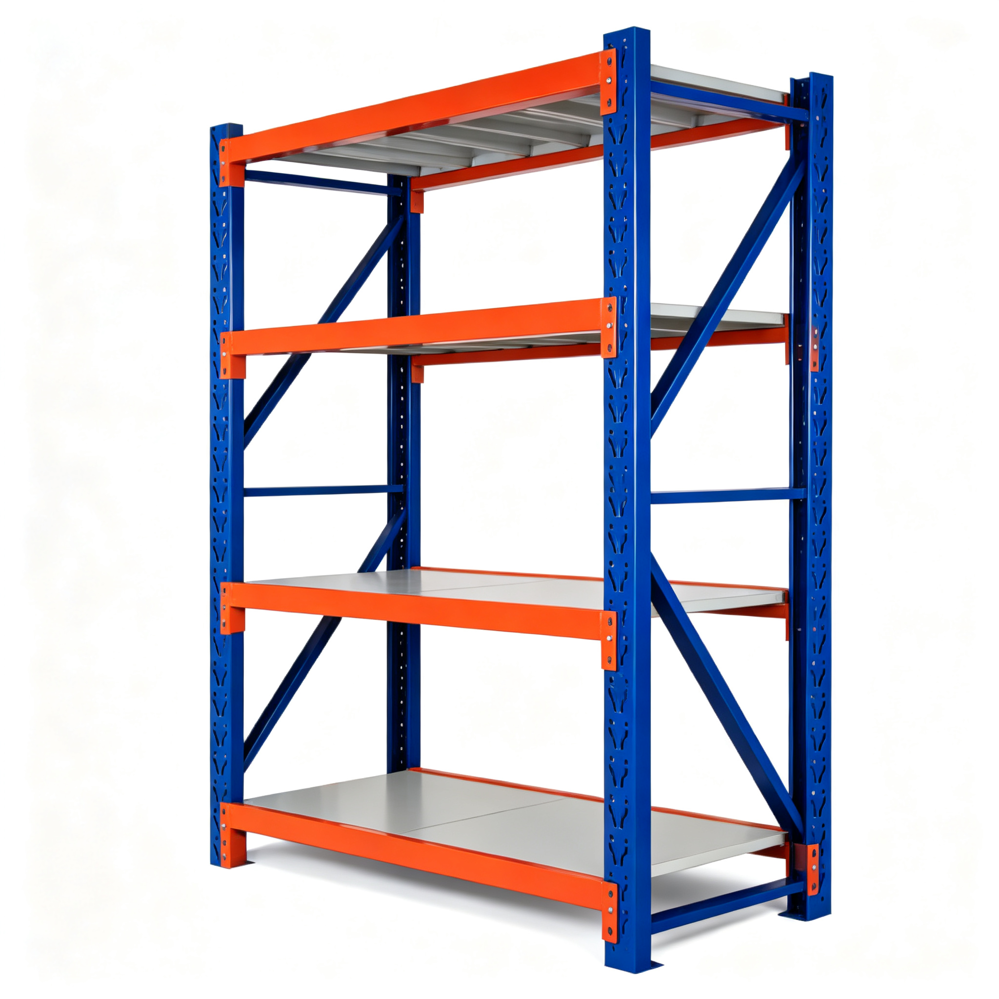 Alirack Steel Multi-Level 4-Layer Rack Electrostatic Powder Coating Corrosion Protection Industrial Storage Shelves 200-500kg