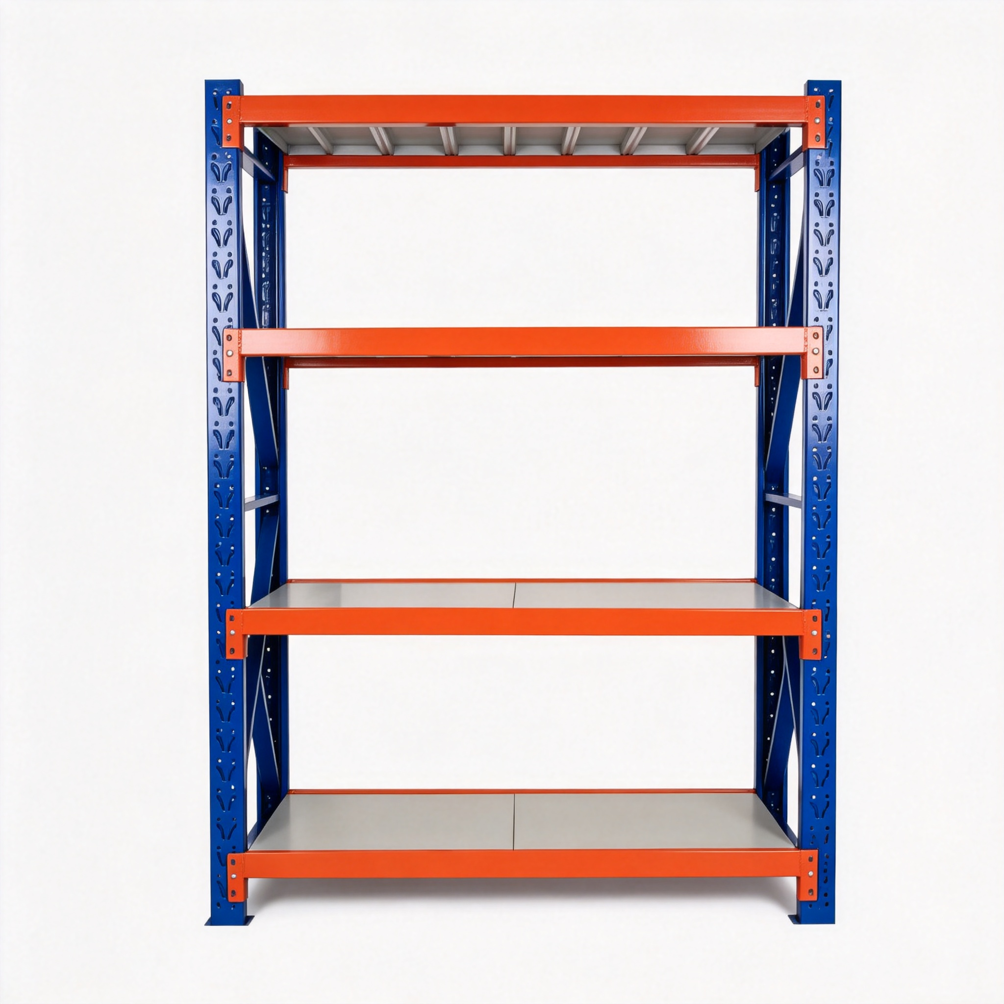 Warehouse Steel Selective Pallet Rack Adjustable Shelf Unit 200-500kg Capacity Electrostatic Powder Coated Corrosion Protection