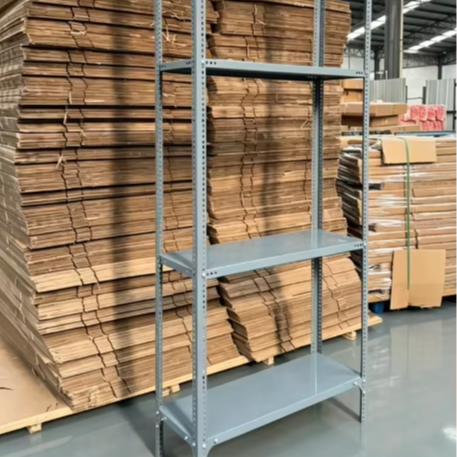 Slotted Angle Steel Rack Shelf with 5-Layer Anti-Rust Corrosion Protection Durable for Warehouse and Garage 100kg+ Capacity