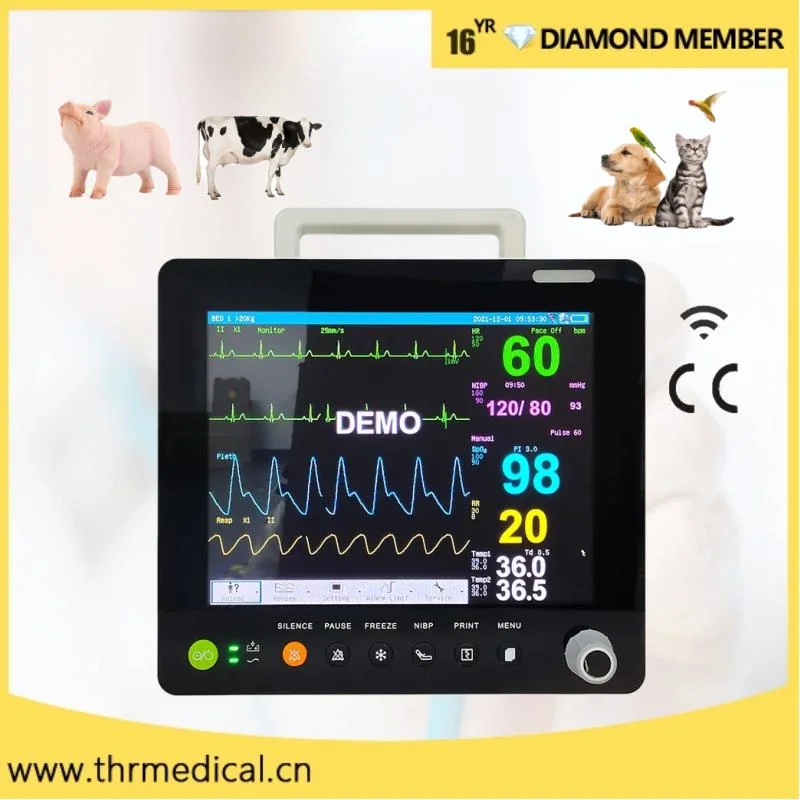 Veterinary Use Hospital Equipment Portable Multi-Parameter Patient Monitor (THR-PM603 VET)
