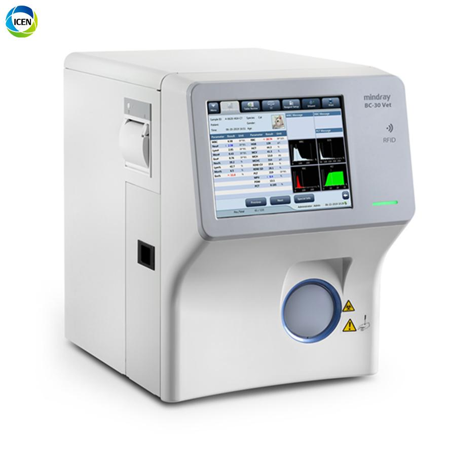 Mindray Bc-30 Vet Laboratory Clinic Hematology Analyzer Cbc Machine Blood Cell Counter Full-Auto 5 Parts Veterinary Hematology Analyzer