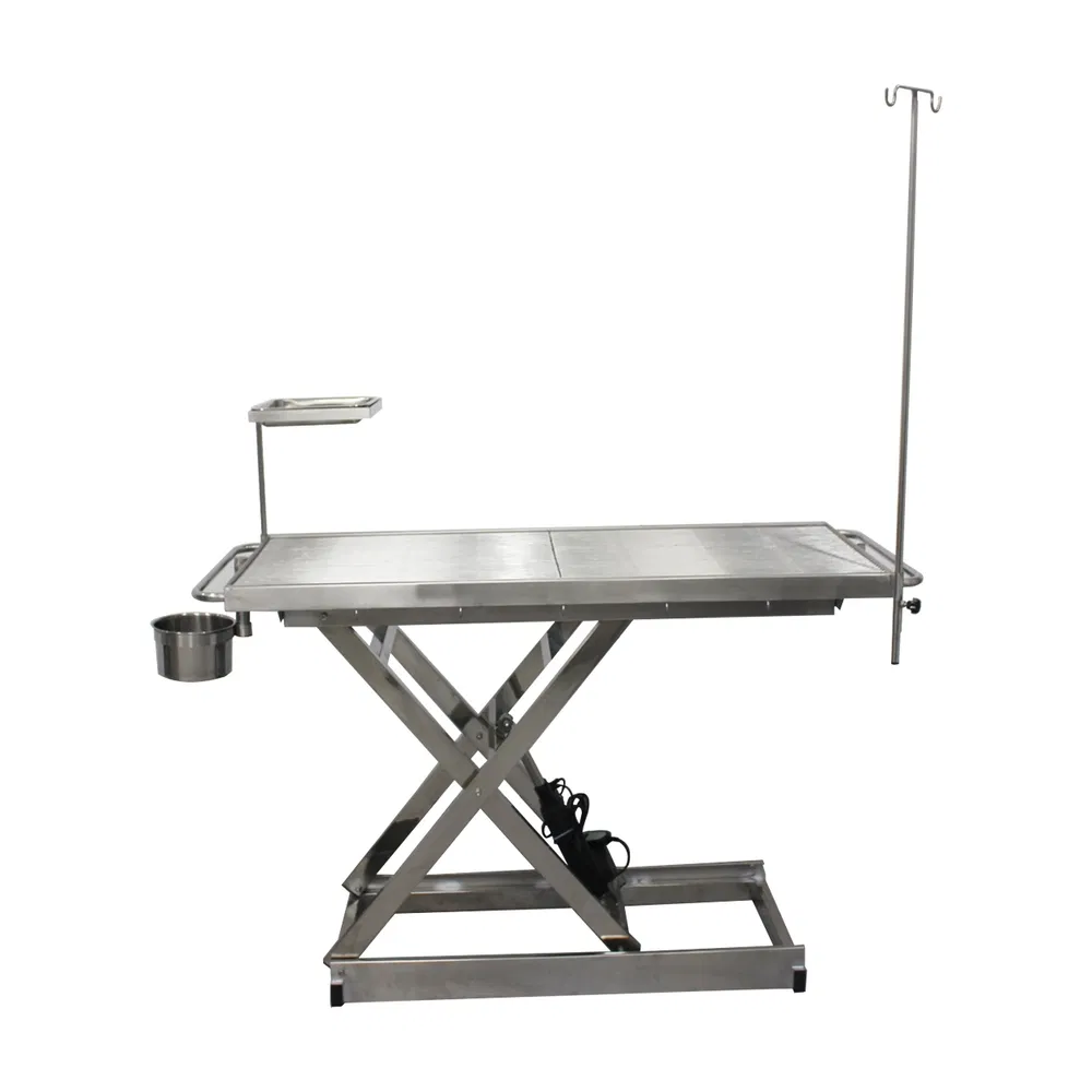 Professional Tilt Adjustable Stainless Steel Veterinary or Surgical Table for Animal Hospital