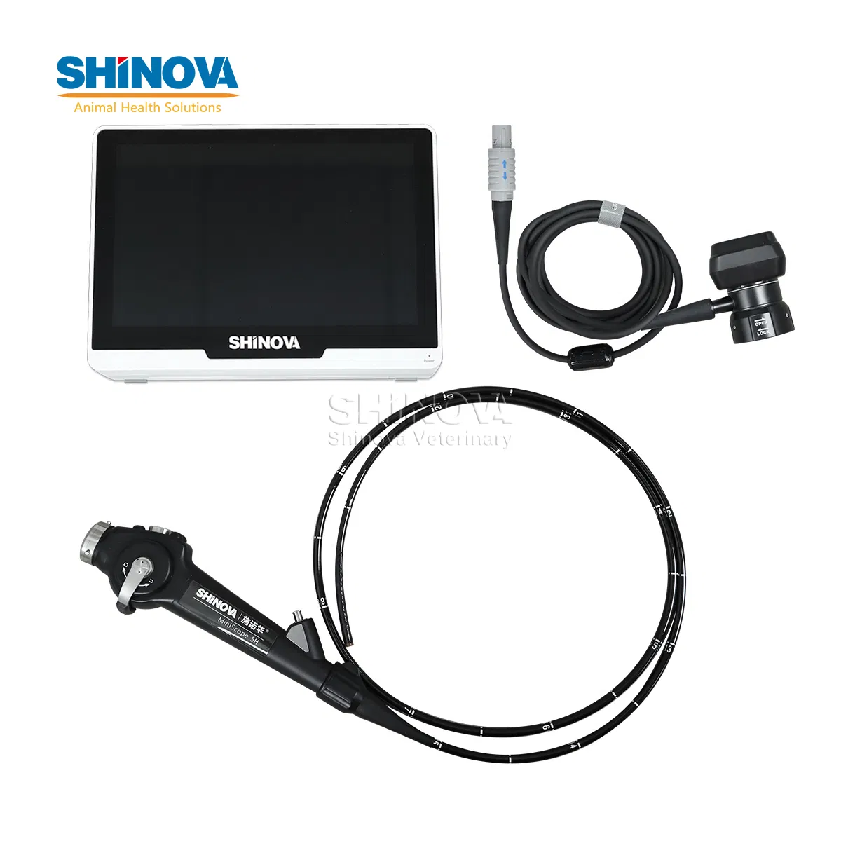 10" Veterinary Flexible Bronchoscope Video Medical Endoscopy Camera System with Monitor