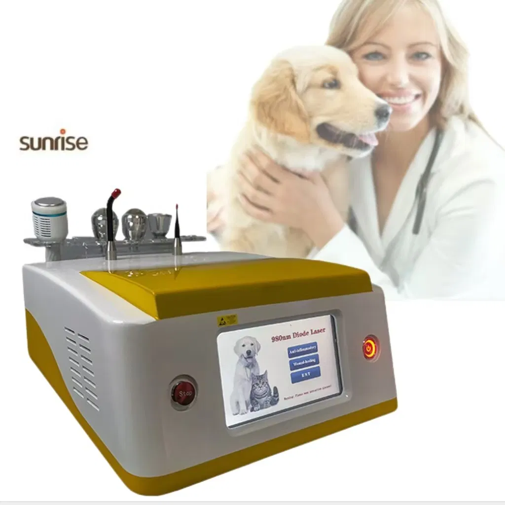 High Power 980nm Diode Laser Class IV Vet Laser Would Healing Pain Therapy Veterinary Laser Therapy Equipment