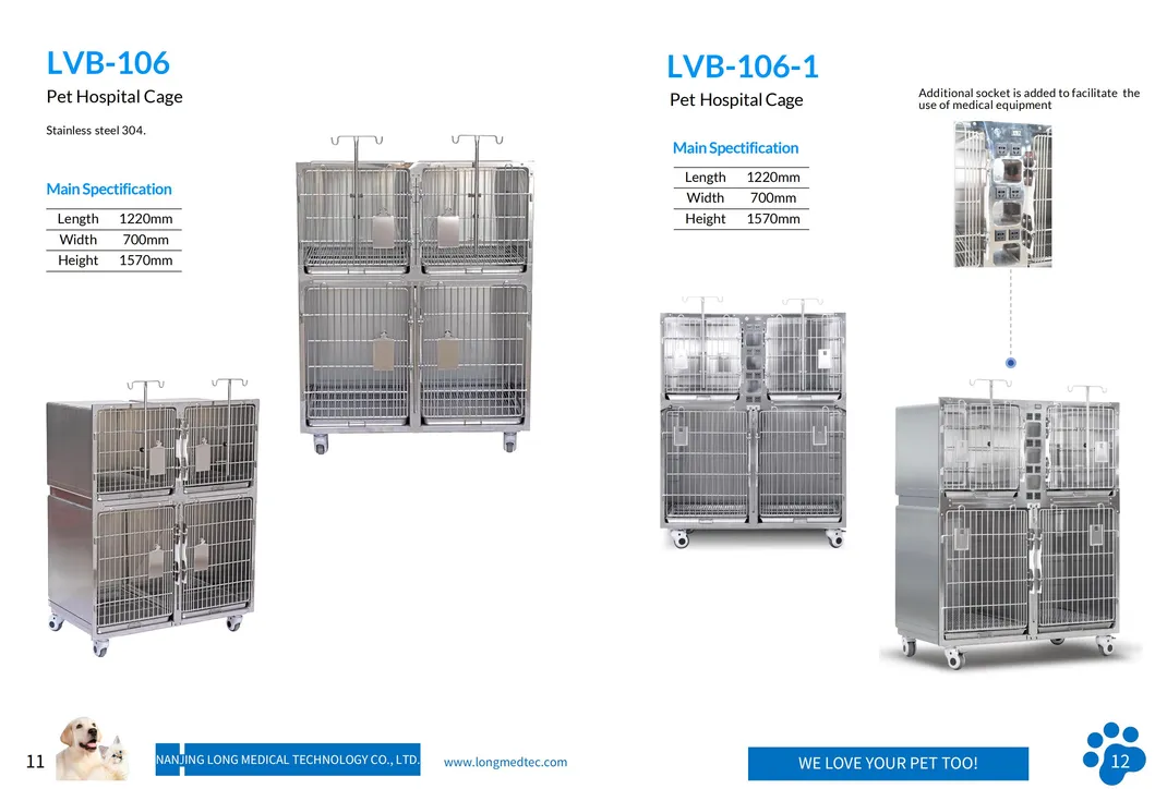 Pet Veterinary Clinic Cage