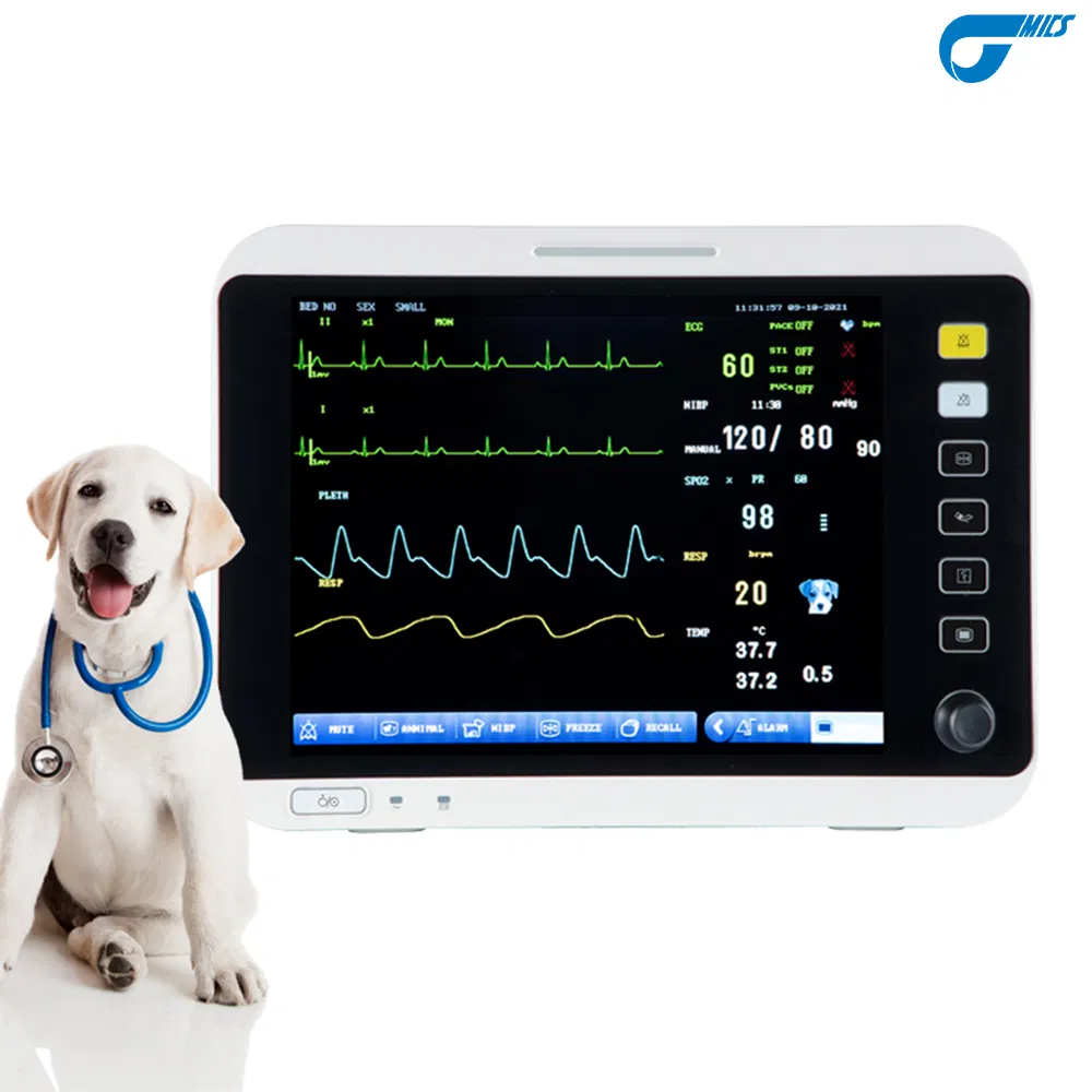 Cheap Portable 8inch Veterinary Patient Monitor for Animal Used