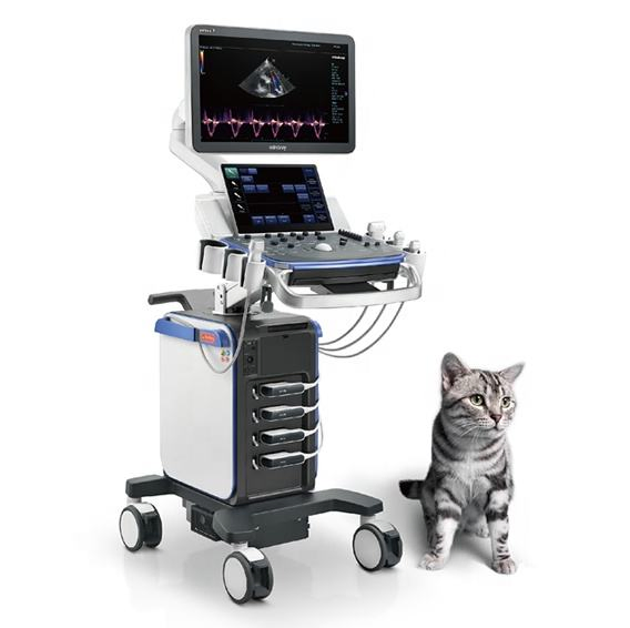 Mindray Vetus 7 Hot Selling Echo Transductor Portable Dog Pet Cattle Cow Veterinary Portable Black &amp; White Ultrasound System