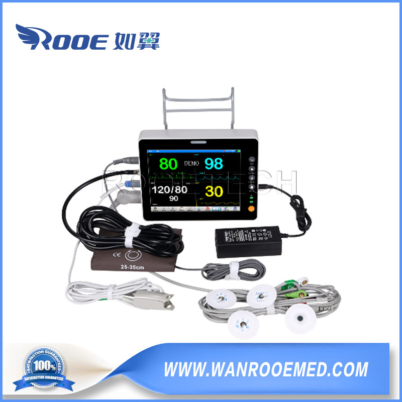 8-Inch Multi-Display Mode Vital Veterinary ECG Vet Patient Monitor for Vet Hospital Clinc