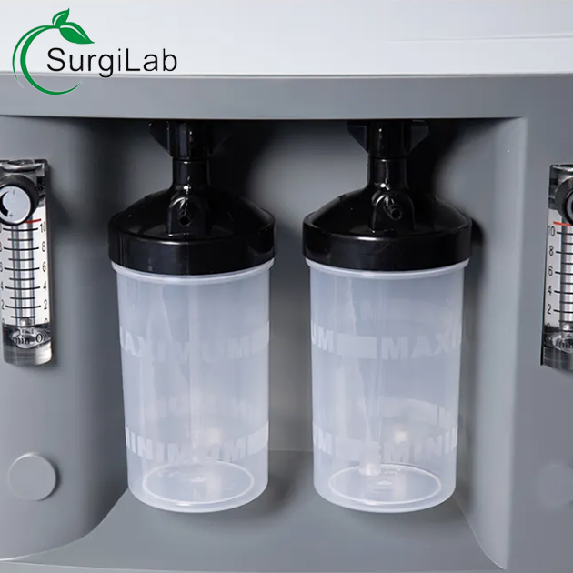 Veterinary Medical 5L 10L Oxygen Concentrator with Double Flow Bottle