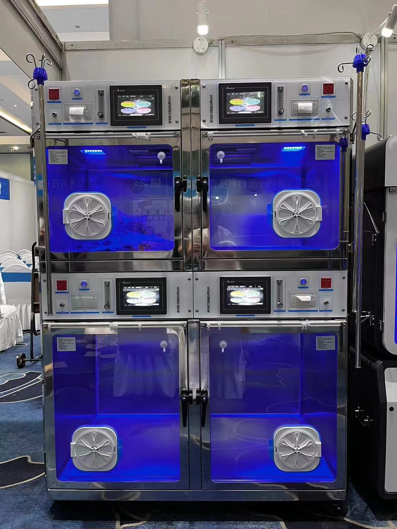 Pet Hospital Stainless Steel Veterinary Medical Animal Care Pet ICU Oxygen Cage