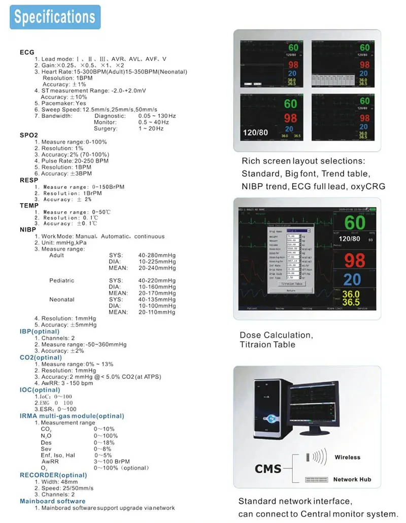 Vital Signs Monitor Details