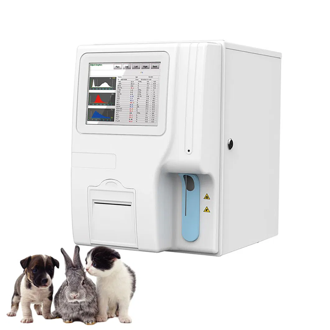 Veterinary Cbc Analyzer 3-Part Fully Automated Blood Animal Hematology Analyzer